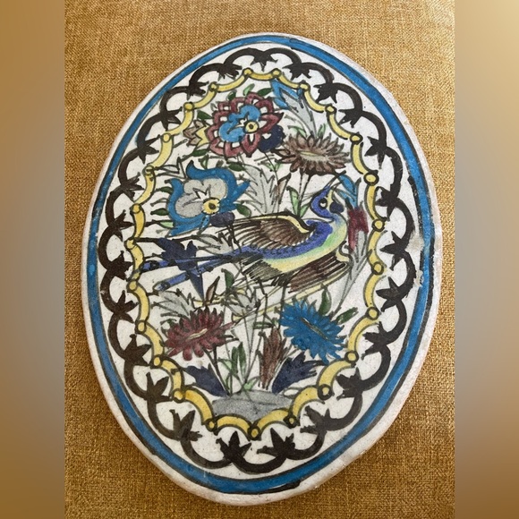 Large Antique Persian Qajar Tile never used - Picture 1 of 9